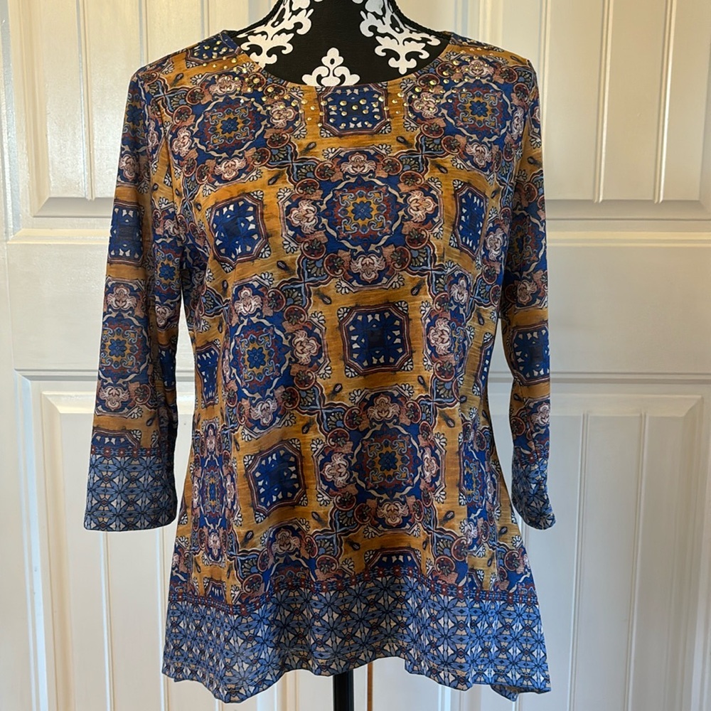 Ruby Rd. Petite M 3/4 Sleeve Top